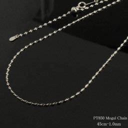 プラチナ ネックレス チェーン モーグル チェーン プラチナ850 デザインチェーン スライドチェーン レディース pt850 pt 華奢 調整できる 日本製