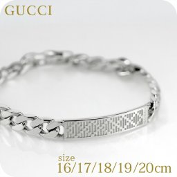 グッチ ブレスレット メンズ レディース ブランド GUCCI ディアマンテ チェーン ロゴ 843602 J8400 0818 シルバー アクセサリー 選べるモデル