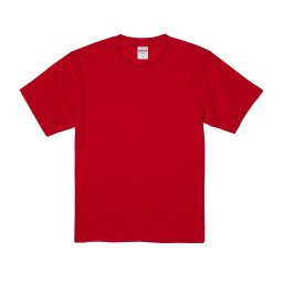 ユナイテッドアスレ United Athle 半袖 Tシャツ トップス アパレル 無地 ダブルステッチ 5942-01 0069 6.2オンス メンズ レディース ユニセックス レッド