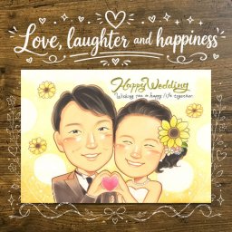 結婚記念日の贈り物に、笑顔あふれる手描き似顔絵を贈りませんか。 ウェルカムボード 似顔絵 贈り物 プレゼント 名入れ ギフト 手描き 結婚記念日 ウェルカムボード 挙式 記念 お祝い 同僚 カップル 家族 友人 友達 修正無料 名入れ 下書き確認 似てる サプライズ 一生もの 実績多数 ウェディング 結婚式 一生もの 宝物 二次会 百寿祝い お祝いの品 感謝の品 卒寿祝い 喜寿祝い 引っ越し