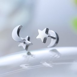 himegoto バレないペアピアス スター×ムーン SRGP001 (asu)