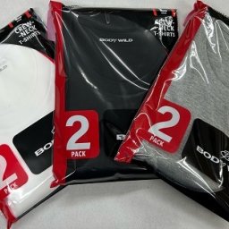 【BODY　WILD】グンゼ天竺編みクルーネック半袖Tシャツ サイズ＝Ｍ・Ｌ・ＬＬの3サイズ 3カラー展開 綿ー100％