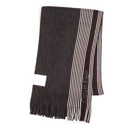 カルバンクライン Calvin Klein マフラー ストライプ メンズ ワインレッド グレー カルバン ニットマフラー クリスマス ブランド 正規品 ピンストライプ・ブロックド・ラッセル・マフラー 誕生日 プレゼント 男性 彼氏