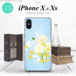 【iPhoneX】【スマホケース/スマホカバー】【アイフォンX】iPhoneX スマホケース カバー アイフォンX 花柄・ミックス（D） 青 nk-ipx-284【メール便送料無料】