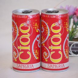 飲みきりイタリアワイン缶2本セット(チャオ サングリア やや甘口微発泡赤ワイン) 200ml×2本
