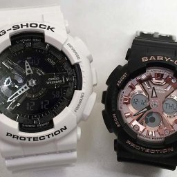 カシオ 恋人たちのGショック ペアウォッチ G-SHOCK BABY-G GA-110GW-7AJF BA-130-1A4JF 送料無料 国内正規品 記念日 誕生日 プレゼント お揃い ホワイト 白 ブラック 黒 クリスマス お祝い 結婚 婚約 20代 30代 40代 50代 カップル 夫婦