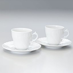 リチャードジノリ ジノリ1735 Richard Ginori ペア 2個セット ベッキオホワイト コーヒーカップ＆ソーサー 200ｍｌ 洋食器 白い食器 002RG00FTZ301 0200B0 洋食器 送別会 誕生日 お中元 還暦祝い 結婚祝い 結婚式 高級 父の日 母の日【スペシャルラッピング1100円(別売り)】 即日発送 成人祝い ホワイトデー