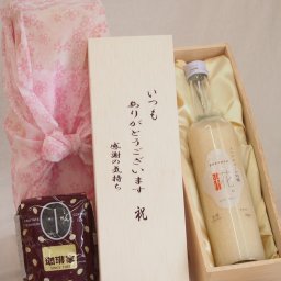 贈り物いつもありがとう木箱と珈琲豆セットオススメ珈琲豆(特注ブレンド200g)山崎 甘酒ノンアルコール吟醸一糀 (愛知県) 500ml