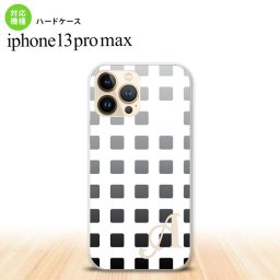 iPhone13ProMax iPhone13 Pro Max ケース ハードケース スクエア ドット 黒 +アルファベット iPhone13 プロ マックス 6.7インチ おしゃれ かわいい メンズ レディース キッズ デザインたくさん nk-i13pm-1365i