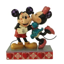 ジム ショア Jim Shore ディズニー トラディション Disney Traditions ミッキー＆ミニー キスマーク 置物 フィギュア 人形 6016327 ミッキーマウス ミニーちゃん インテリア