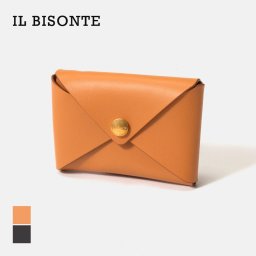 イル ビゾンテ IL BISONTE SCC098 PV0039 小銭入れ メンズ レディース 財布 コインケース 無地 カードケース ビジネス コンパクト ギフト プレゼント お祝い 記念 シンプル 通勤 通学  誕生日 記念 ベージュ ブラック
