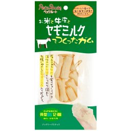 ペッツルート ヤギミルクガム 骨型SS 12個入り 超小型犬～小型犬用 犬 ガム 牛革 デンタルケア 歯磨き ハミガキ 歯 歯茎