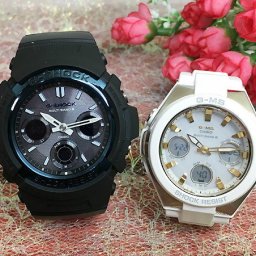 カシオ 恋人たちのGショック ペアウォッチ G-SHOCK BABY-G AWG-M100A-1AJF MSG-W100-7A2JF 電波ソーラー 送料無料 国内正規品 記念日 誕生日 プレゼント お揃い ブラック 黒 ホワイト 白 クリスマス お祝い 結婚 婚約 20代 30代 40代 50代 カップル 夫婦