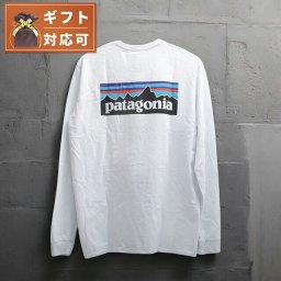 パタゴニア PATAGONIA LONG-SLEEVED P-6 LOGO RESPONSIBILI-TEE ロングTシャツ 38518-WH-S メンズ ホワイト