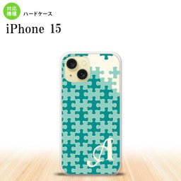 iPhone15 iPhone15 スマホケース 背面ケース ハードケース パズル ミント +アルファベット 2023年 9月発売 nk-i15-1209i