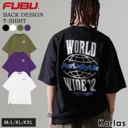 FUBU フブ Tシャツ トップス 半袖 メンズ レディース ブランド ロゴ クルーネック コットン 綿100 オーバーサイズ ティーシャツ アメカジ ユニセックス 男女兼用  ストリート系 ヒップホップ hiphop B系 カジュアル 2024ss karlas