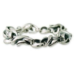 M's collection エムズコレクション  シルバー ブレスレット ホワイト 彼氏 メンズ