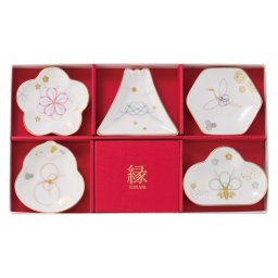 縁 -yukari- 五様小皿揃  ／皿・プレート 食器 キッチン用品 お中元 御中元 ギフト 暑中 残暑 お盆 初盆 新盆 お供 御供 ギフト 2026 送料無料 ギフト プレゼント プチギフト 内祝い 快気祝い 出産祝い 結婚祝い 引出物 新築祝い お返し