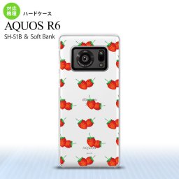 SH-51B AQUOS R6 AQUOS R6 スマホケース ハードケース 苺 イチゴ 中 赤 メンズ レディース nk-r6-044