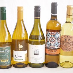 余韻に酔いしれるシャルドネ白ワイン5本セット(アルパカ ネセミヨン辛口Alc.12.5%(チリ) ノルテ スルAlc.13%(スペイン) ヴィーニャ サン エステバン クラシックAlc.13%(チリ) シャンモリ 樽熟セレクション辛口Alc.12%(山梨