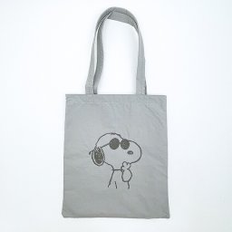 スヌーピー ジョークール チェックリバーシブルトートバッグ グレー SNOOPY 送料込み