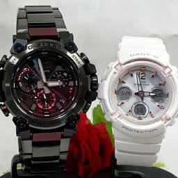 カシオ 恋人たちのGショック ペアウォッチ G-SHOCK BABY-G MTG-B3000BD-1AJF BGA-2800-7AJF  電波ソーラー Bluetooth 搭載 送料無料 国内正規品 記念日 誕生日 プレゼント お揃い ブラック 黒 ホワイト 白 クリスマス お祝い 結婚 婚約 20代 30代 40代 50代 カップル 夫婦