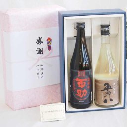 夏の贈り物お中元 感謝の贈り物ボックス 年に一度の限定にごり酒五郎八720mlセット 井上酒造高精白百助 麦焼酎25°（三重県）720ml