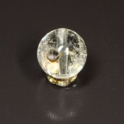 【開運ギフト】 天然石［ワンポイントが素敵］10mm 一点物 粒売り プラチナルチル 貫通穴有 経営者の御守り ブレスレット 京海堂 PT82 事業成功祈願 仕事運 特別な一点物