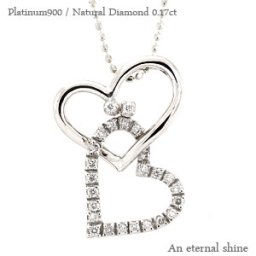 オープンハート ダイヤモンド ネックレス ペンダント プラチナ プラチナ900 pt900 0.17ct チェーン レディース ジュエリー アクセサリー  プレゼント ギフト 人気 おすすめ 送料無料