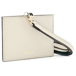 ポールスミス idケース idカードホルダー カードケース ネックストラップ アイボリー Paul Smith bpw667-63 レディース 婦人 ギフト 定番 彼氏 彼女 プレゼント