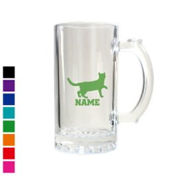 ベンガル1  名入れビアマグ 名入れジョッキ 中ジョッキ 生ビール マイジョッキ ビアグラス タンブラー お祝い ギフト ビアジョッキ   【cb】猫　ネコ　ねこ　キャット　ペット