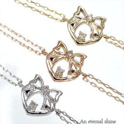 アンクレット アジャスター付 0.015ct 10金 k10 10k イエローゴールド ピンクゴールド ホワイトゴールド ダイヤモンド 足首 足 リボン ハート レディース ジュエリー アクセサリー プレゼント ギフト 人気 おすすめ 送料無料