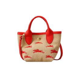 ロンシャン LONGCHAMP バッグ ハンドバッグ ショルダーバッグ 10206 HCF 218 LE PANIER PLIAGE ル プリアージュ パニエ SAC A MAIN XS FRAISE レッド+ベージュ 系