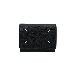 メゾンマルジェラ Maison Margiela 財布 三つ折り財布 折りたたみ財布 小銭入れ付き ミニ財布 SA3UI0017 P4745 T8013 フォーステッチ レディース ブラック