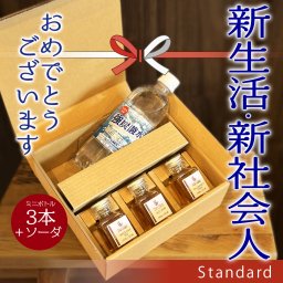 ウイスキー 飲み比べ 初級 ミニボトル 3本 ギフト セット【フレッシュマンズ 】新社会人 新生活 炭酸水付き プレゼント 小分け 小瓶 ラッピング のし 名入れ