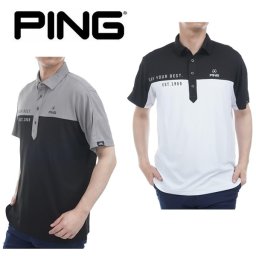 ピン ゴルフ PING メンズ  高通気ジャージ 半袖 ポロシャツ PING 621-5160203 2025年春夏モデル お誕生日祝い お祝い 記念品 お父さん 父の日 彼氏 男性 30代 40代 50代 60代  還暦祝い 敬老の日 人気プレゼント プレゼント