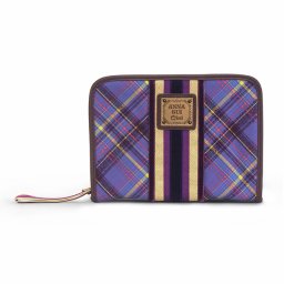 アナスイ・ミニ ANNA SUI mini 母子手帳ケース 母子手帳カバー チェック柄 パープル 大容量 Lサイズ マルチケース パスポートケース トラベルポーチ 旅行ポーチ 手帳ケース マタニティアイテム レディース 出産祝い 女性 婦人 7033561