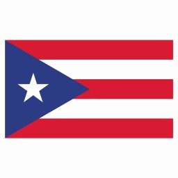 150x86mm プエルトリコ Puerto Rico 国旗 ステッカー シール National Flag 国 旗 塩ビ製