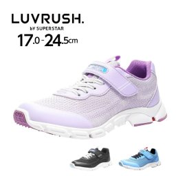 スニーカー 運動会 マジック ベルクロ 女の子用 ムーンスター スーパースター ラブラッシュ LUVRUSH 幅広 3E  キッズ ジュニア 子供 運動靴 tmlv1130