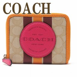コーチ COACH 財布 レディース 二つ折り財布 ストライプ ピンク 2637IMR1U ブランド 人気