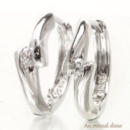ピアス 一粒ダイヤモンド ダイヤ 0.16ct 18金 k18 18k イエローゴールド ピンクゴールド ホワイトゴールド フープピアス 中折れピアス レディース ジュエリー アクセサリー プレゼント ギフト 人気 おすすめ 送料無料