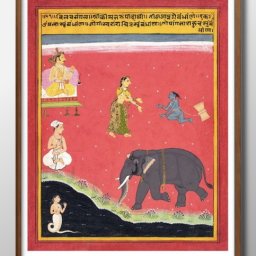 Rajasthan, Mewar Krishna's Earthly Ties A3 サイズ ポスター アート おしゃれ 絵画 インテリア 北欧 イラスト マット紙 艶消し アートパネル 額 フレーム デザイン 壁掛け ギフト 新築祝い ディスプレイ 引越し祝い　新生活　空間デザイン 