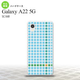 SC-56B Galaxy A22 スマホケース ハードケース 花十時 青 メンズ レディース nk-a22-1355