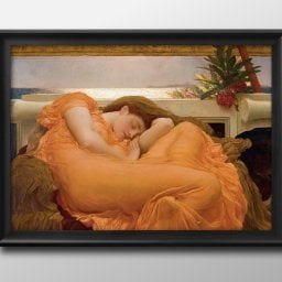 フレデリック レイトン Flaming June A3 サイズ ポスター アート おしゃれ 絵画 インテリア 北欧 イラスト マット紙 艶消し アートパネル 額 フレーム デザイン 壁掛け ギフト 新築祝い ディスプレイ 引越し祝い　新生活　空間デザイン 