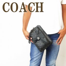 コーチ COACH バッグ メンズ セカンドバッグ クラッチバッグ ポーチ セカンドポーチ ブラック 黒 2811QBMI5 ブランド 人気