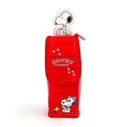 スヌーピー スタンドペンケース ハウス レッド 筆箱 小物入れ