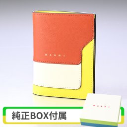 マルニ MARNI 二つ折り財布 レディース ジップ コンパクトウォレット サフィアーノレザー 本革 ブラウン バイカラー PFMOQ14U13 LV520 Z619M 送別会 誕生日 お中元 結婚祝い 結婚式 彼女 娘 妻 女性 財布 高級 父の日 母の日 即日発送クリスマスプレゼント ファッション小物 ホワイトデー