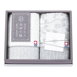 白妙の結 ウォッシュタオル2P  ／タオル 日用品・ヘルスケア 敬老の日 プレゼント ギフト お彼岸 お供え 秋 2026 送料無料 ギフト プレゼント プチギフト 内祝い 快気祝い 出産祝い 結婚祝い 引出物 新築祝い お返し