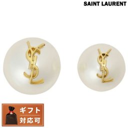 サンローラン ブランド ピアス レディース パリ 691563 Y1526 9018 YSL カサンドラ ロゴ アシンメトリー パール スタッド アクセサリー おしゃれ ギフト