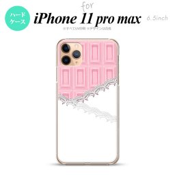 iPhone11ProMax iPhone11pro max スマホケース ハードケース チョコ ストロベリー レース ピンク メンズ レディース nk-i11pm-739